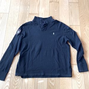 Men’s black polo Ralph Lauren pull over sweater XL